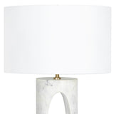 Portia Marble Table Lamp, White-Lighting-High Fashion Home