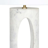 Portia Marble Table Lamp, White-Lighting-High Fashion Home