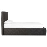 Quincy Bed, Lisbon Charcoal-Furniture - Bedroom-High Fashion Home