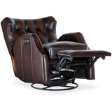 Henderson Leather Power Swivel Glider Recliner, Vortex-Furniture - Chairs-High Fashion Home