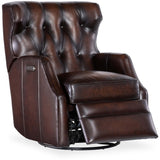 Henderson Leather Power Swivel Glider Recliner, Vortex-Furniture - Chairs-High Fashion Home