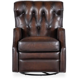 Henderson Leather Power Swivel Glider Recliner, Vortex-Furniture - Chairs-High Fashion Home