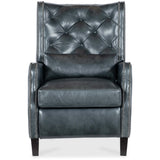 Whittney Leather Recliner, Silver Blue-Furniture - Chairs-High Fashion Home