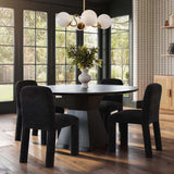 Nolan Round Dining Table, Black