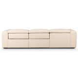 Radley Power Recliner Left Chaise Sectional, Antigo Natural-Furniture - Sofas-High Fashion Home