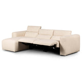 Radley Power Recliner Left Chaise Sectional, Antigo Natural-Furniture - Sofas-High Fashion Home