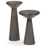 Ravine Accent Table, Dark Grey, Set of 2-Furniture - Accent Tables-High Fashion Home