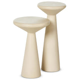 Ravine Accent Table, Parchment White, Set of 2-Furniture - Accent Tables-High Fashion Home