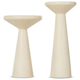 Ravine Accent Table, Parchment White, Set of 2-Furniture - Accent Tables-High Fashion Home