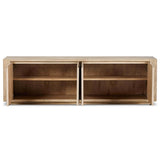 Redondo Media Console, Bleached Alder