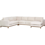 Reeva 4 Piece Sectional, Brent Birch