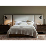 Regan Bed, Crete Ivory-Furniture - Bedroom-High Fashion Home