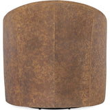 Remi Leather Swivel Chair,-Furniture - Chairs-High Fashion Home