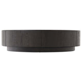 Renan Round Coffee Table, Dark Espresso