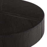 Renan Round Coffee Table, Dark Espresso