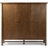 Renaud 3-Door Cabinet, Dark Toasted Oak-High Fashion Home