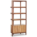 Renza Bookcase, Smoked Honey-Furniture - Storage-High Fashion Home