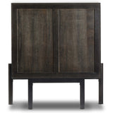 Reza Bar Cabinet, Worn Black-Furniture - Storage-High Fashion Home