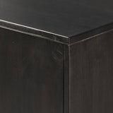 Reza Bar Cabinet, Worn Black-Furniture - Storage-High Fashion Home