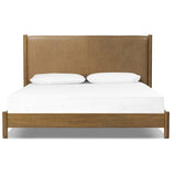 Roark Leather Bed, Palermo Drift-Furniture - Bedroom-High Fashion Home