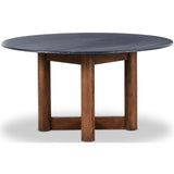 Rohan Dining Table, Black Marble-Furniture - Dining-High Fashion Home