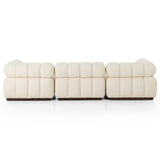 Roma 3-Piece Sectional w/Ottoman, Durham Cream-Furniture - Sofas-High Fashion Home