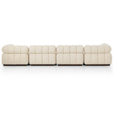 Roma 4-Piece Sectional w/Ottoman, Durham Cream-Furniture - Sofas-High Fashion Home