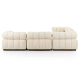 Roma 5-Piece Sectional, Durham Cream-Furniture - Sofas-High Fashion Home