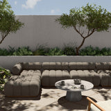 Roma Outdoor 4-Piece Sectional, Alessi Fawn-Furniture - Sofas-High Fashion Home