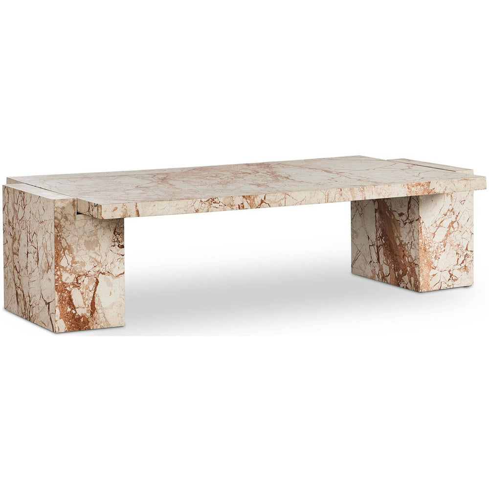 Romano Coffee Table, Desert Taupe-Furniture - Accent Tables-High Fashion Home