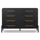 Rosedale 8 Drawer Dresser, Ebony Oak-Furniture - Bedroom-High Fashion Home