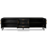 Rosedale Media Console, Ebony Oak