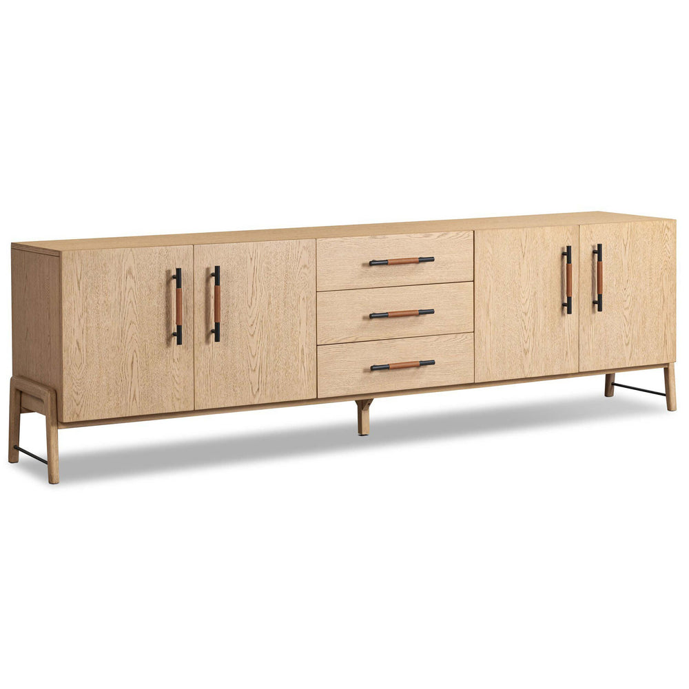 Rosedale Media Console, Yucca Oak-Furniture - Storage-High Fashion Home