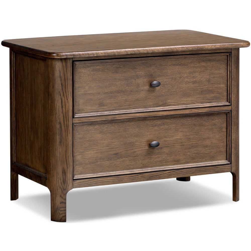 Russ Nightstand, Aged Oak-Furniture - Bedroom-High Fashion Home