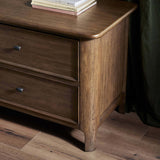 Russ Nightstand, Aged Oak-Furniture - Bedroom-High Fashion Home