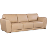 Keys Leather Sofa, Verona Biscotti