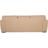 Keys Leather Sofa, Verona Biscotti