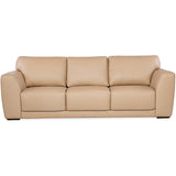 Keys Leather Sofa, Verona Biscotti