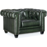 Charleston Tufted Leather Chair, Sarzana Portal-Furniture - Chairs-High Fashion Home