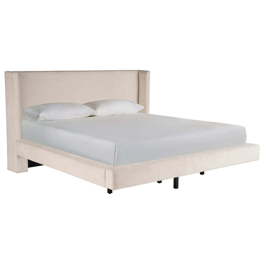 Sainte-Ann Upholstered Bed, Nona Vanilla-Furniture - Bedroom-High Fashion Home