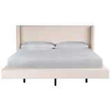 Sainte-Ann Upholstered Bed, Nona Vanilla-Furniture - Bedroom-High Fashion Home