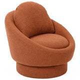 Sammy Swivel Chair, Saffron Red-Furniture - Chairs-High Fashion Home