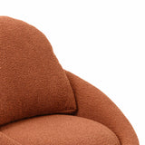 Sammy Swivel Chair, Saffron Red-Furniture - Chairs-High Fashion Home