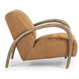 Sandro Leather Chair, Nubuck Cognac-Furniture - Chairs-High Fashion Home