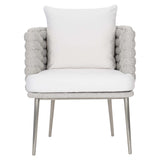 Santa Cruz Outdoor Arm Chair, Nordic Grey-Furniture - Outdoor-High Fashion Home