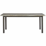 Santiago Outdoor Dining Table, Seashell-Furniture - Dining-High Fashion Home