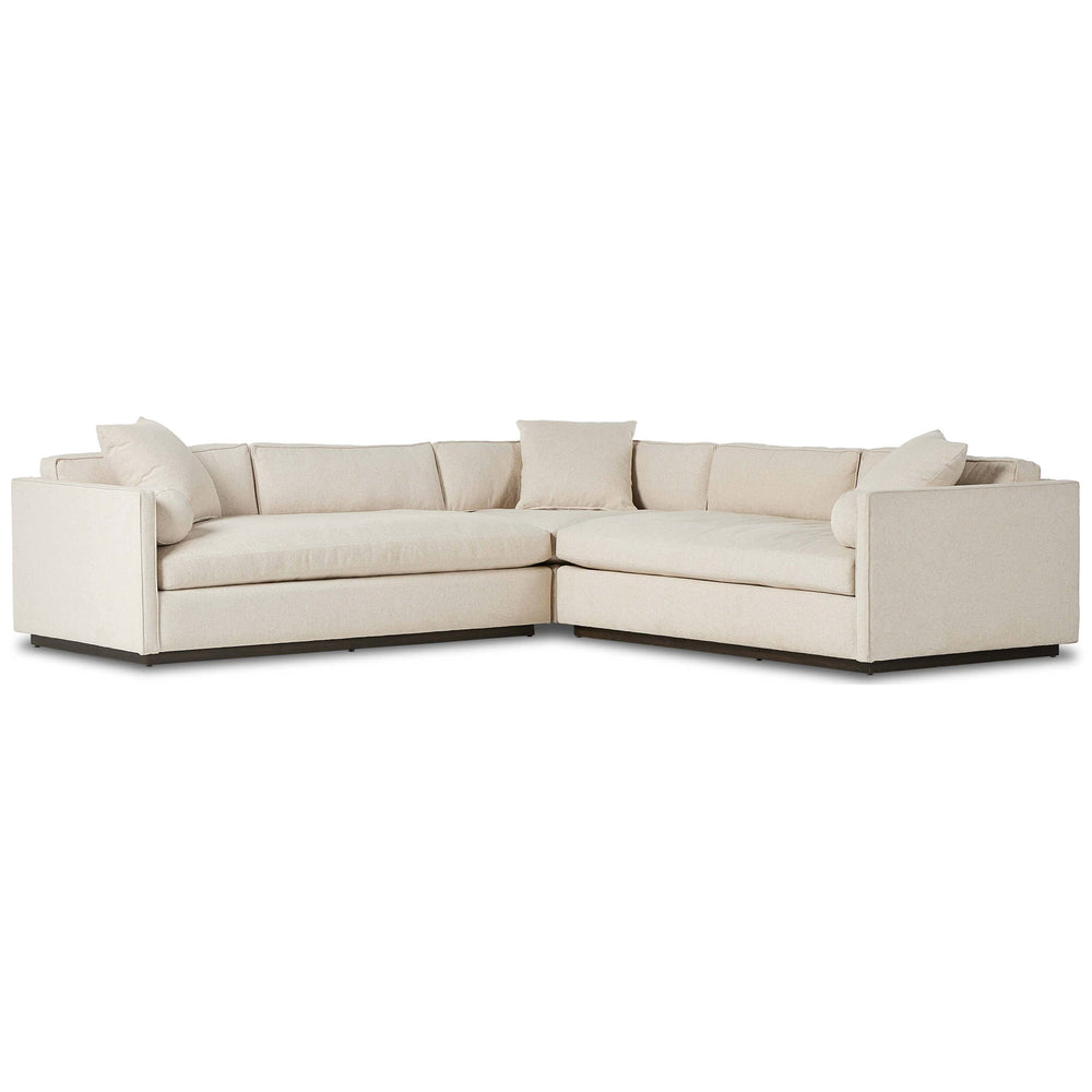 Sawyer 3 Piece Corner Sectional, Antwerp Natural-Furniture - Sofas-High Fashion Home