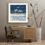 See Gulls by Pepi Sprohge, Rustic Walnut-Accessories Artwork-High Fashion Home