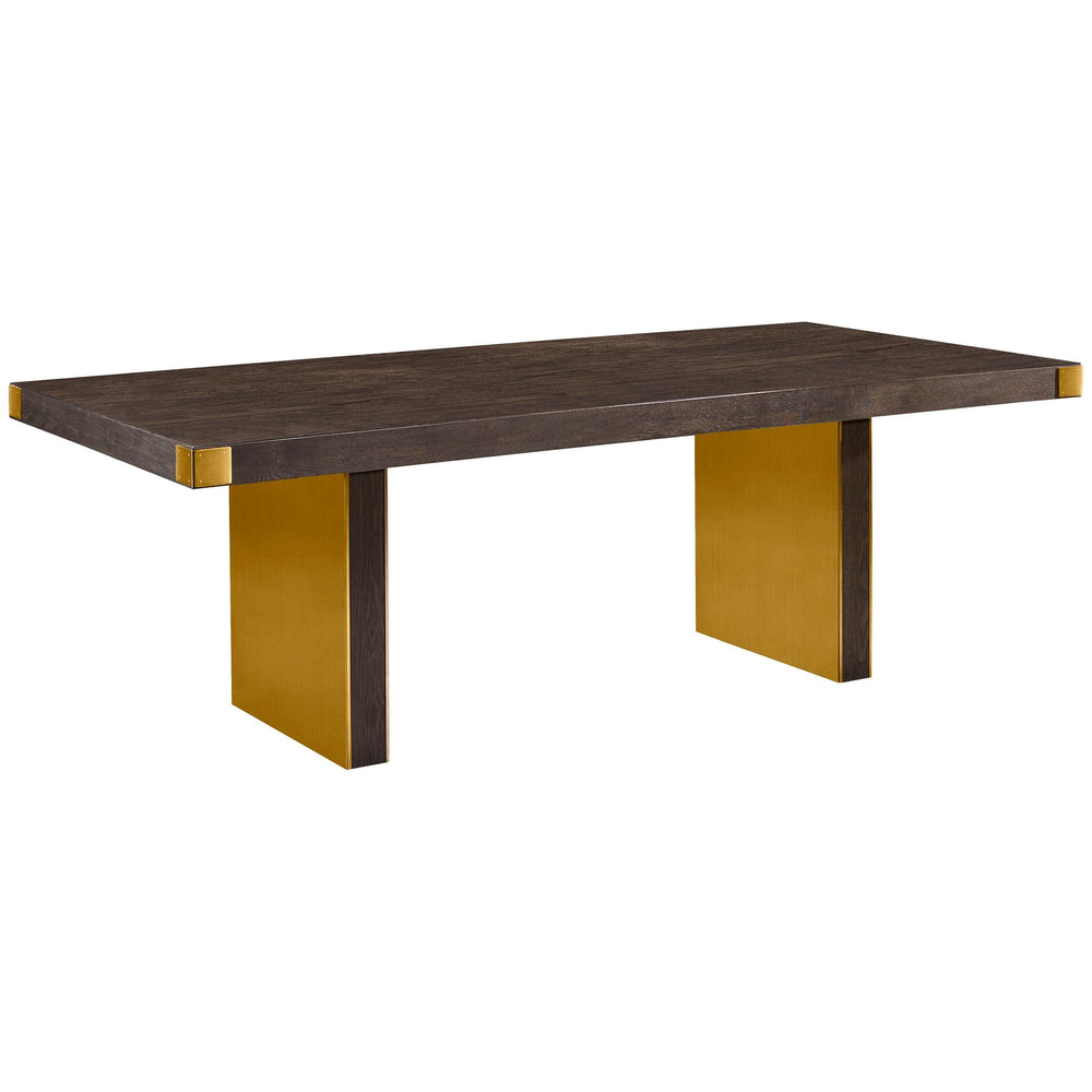 Selena Rectangular Dining Table, Chocolate Brown-Furniture - Dining-High Fashion Home