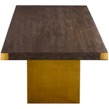 Selena Rectangular Dining Table, Chocolate Brown-Furniture - Dining-High Fashion Home